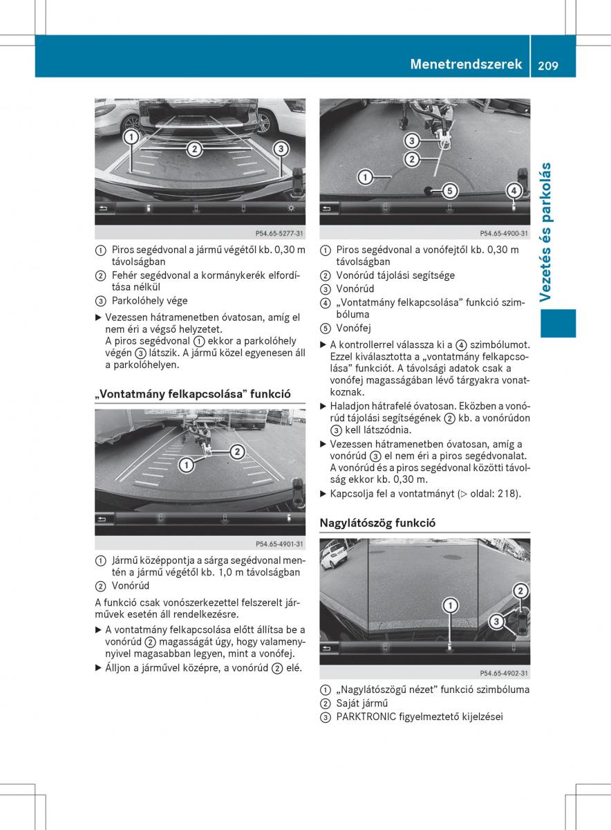 Mercedes GLA X156 kezelesi utmutato / page 209