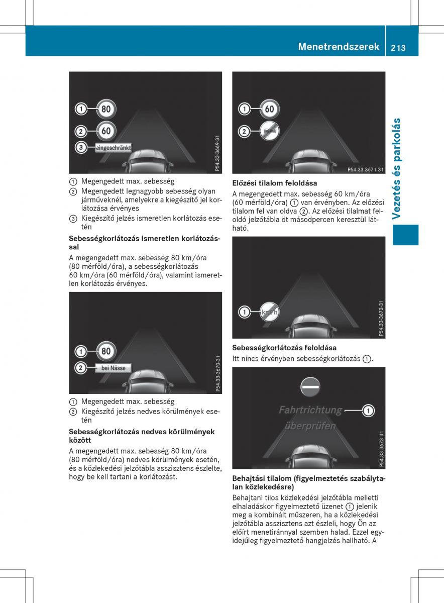 Mercedes GLA X156 kezelesi utmutato / page 213