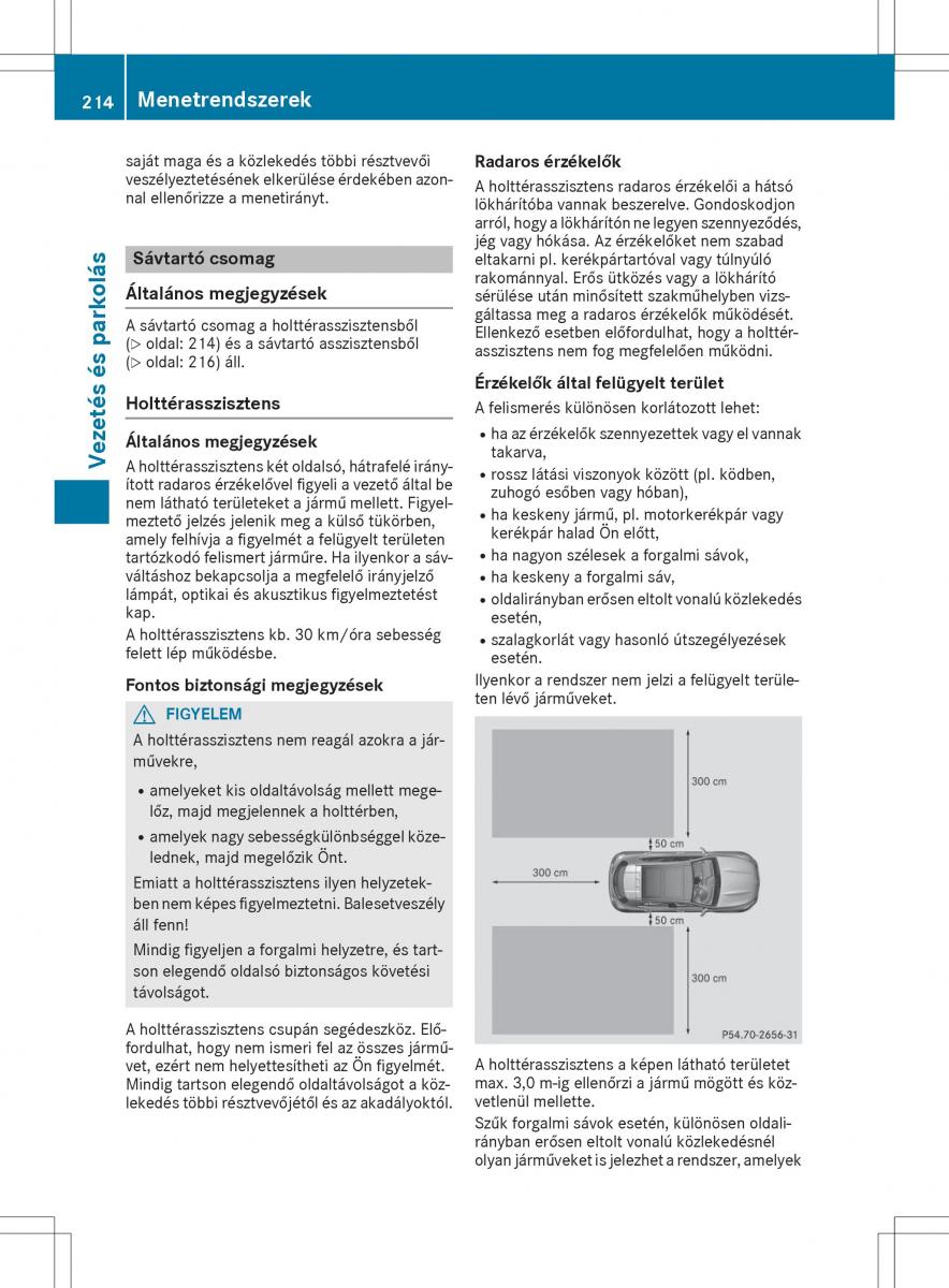 Mercedes GLA X156 kezelesi utmutato / page 214