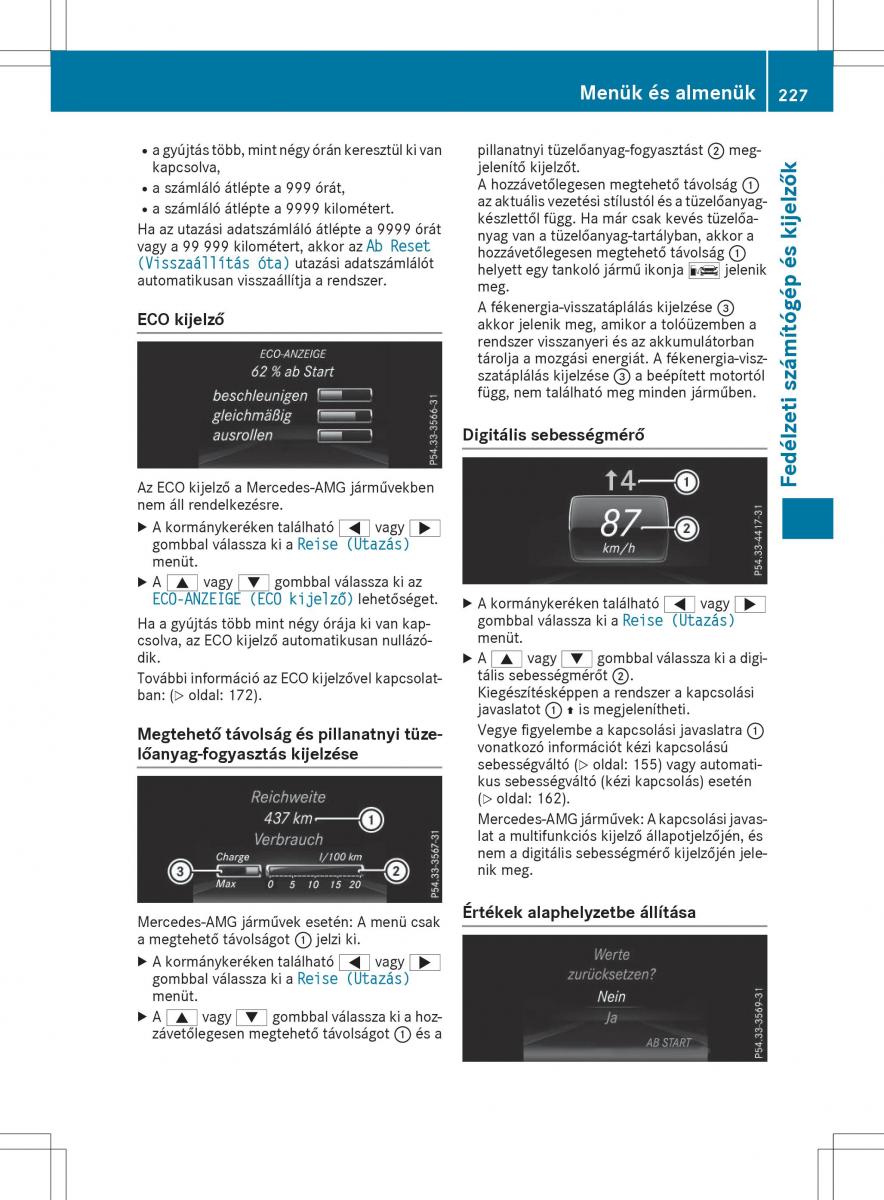 Mercedes GLA X156 kezelesi utmutato / page 227