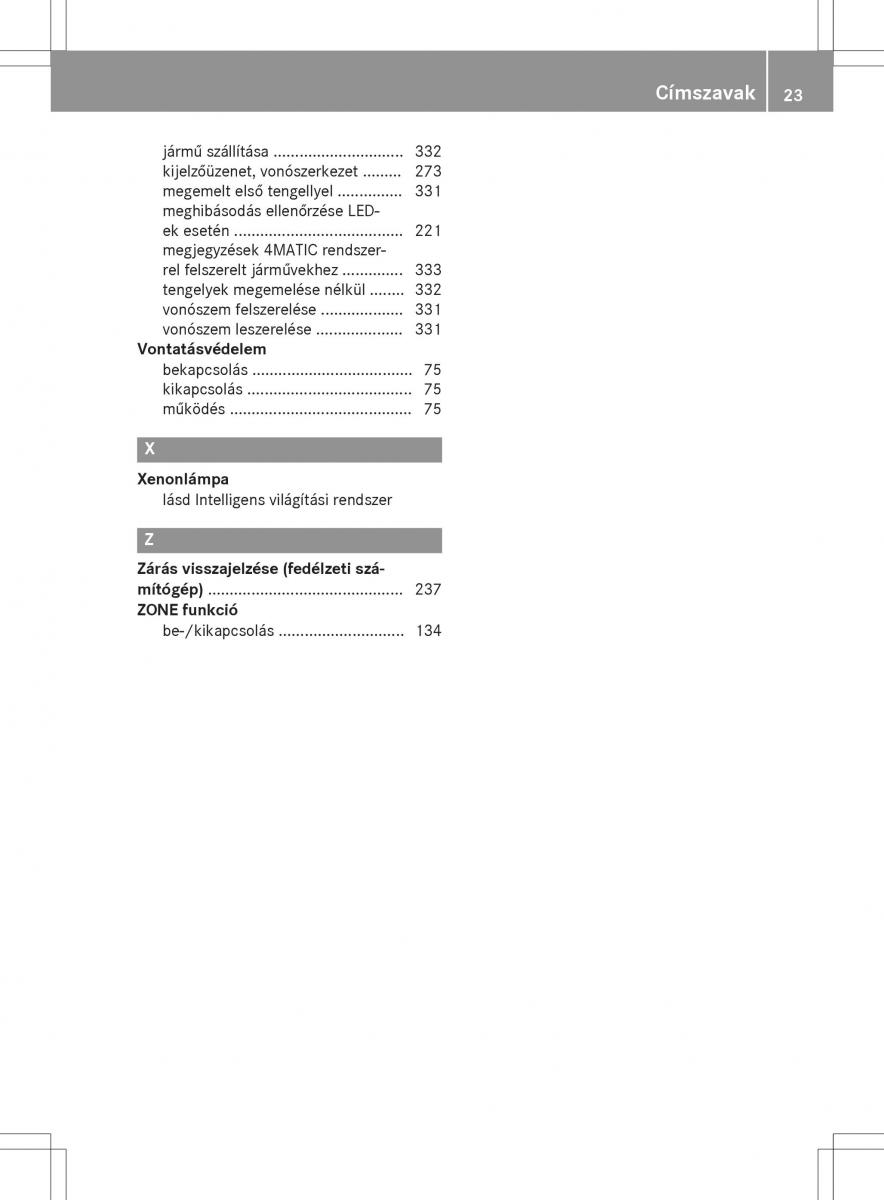 Mercedes GLA X156 kezelesi utmutato / page 23