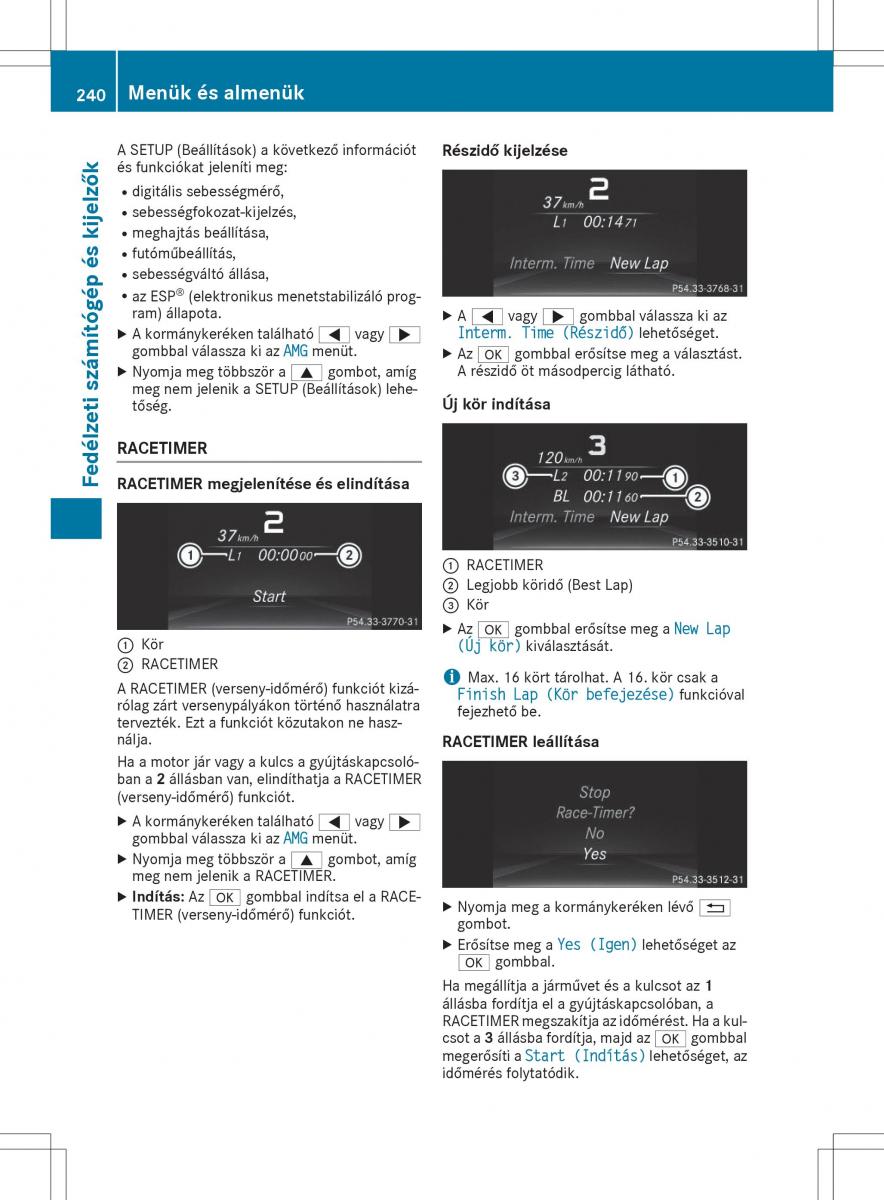 Mercedes GLA X156 kezelesi utmutato / page 240