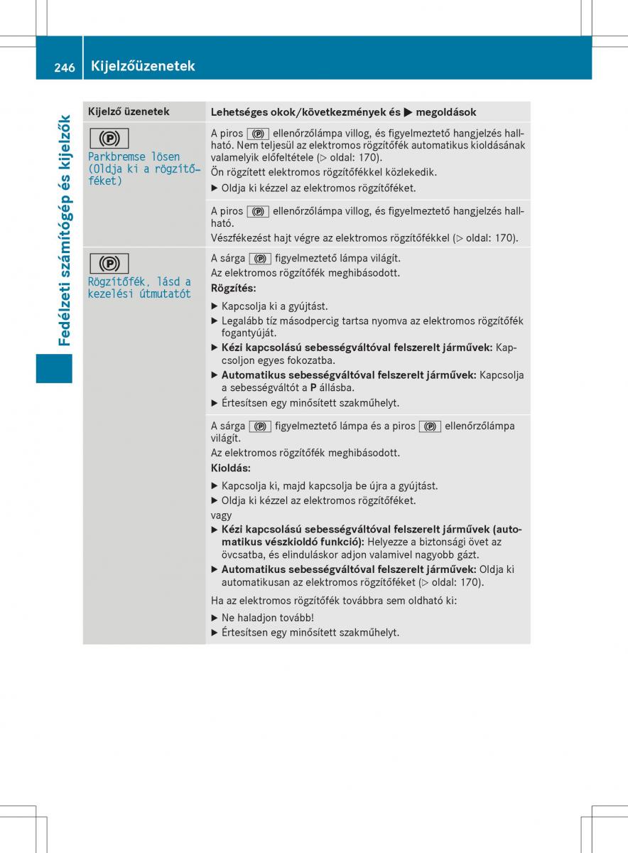 Mercedes GLA X156 kezelesi utmutato / page 246