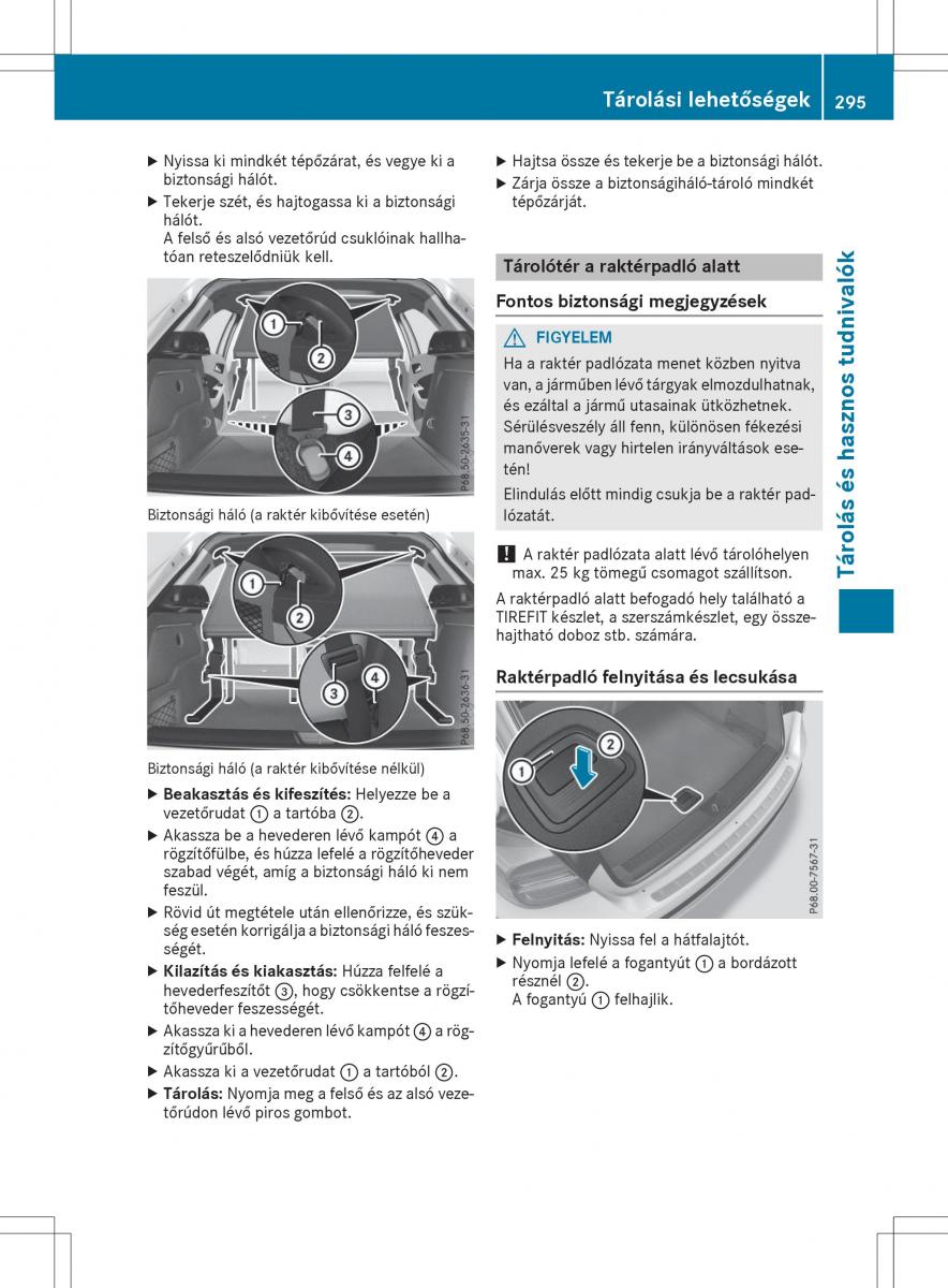 Mercedes GLA X156 kezelesi utmutato / page 295