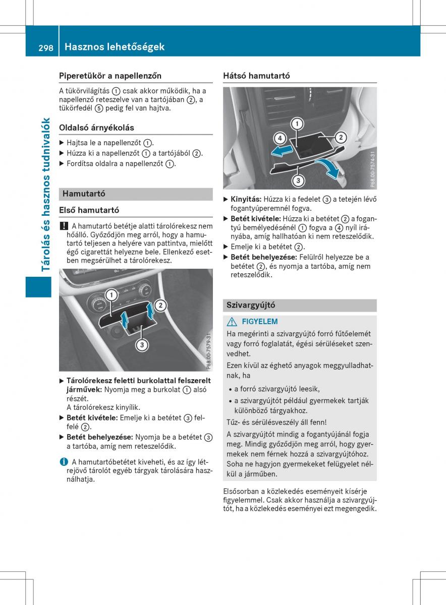 Mercedes GLA X156 kezelesi utmutato / page 298