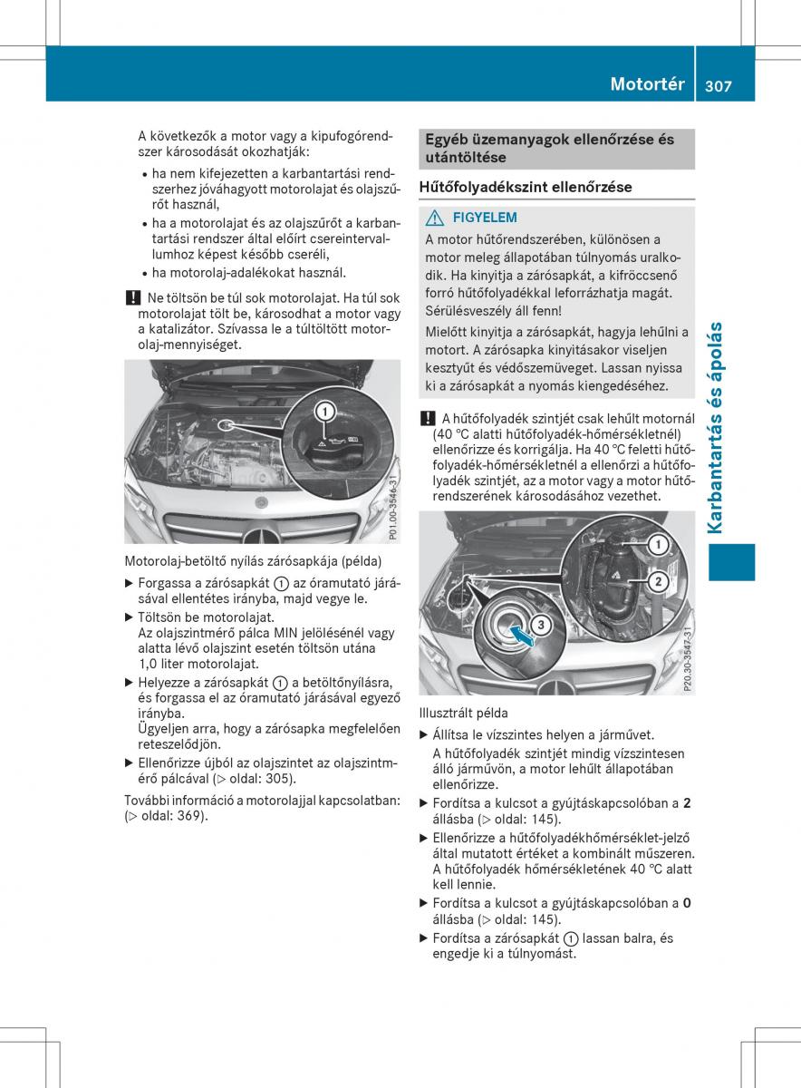 Mercedes GLA X156 kezelesi utmutato / page 307