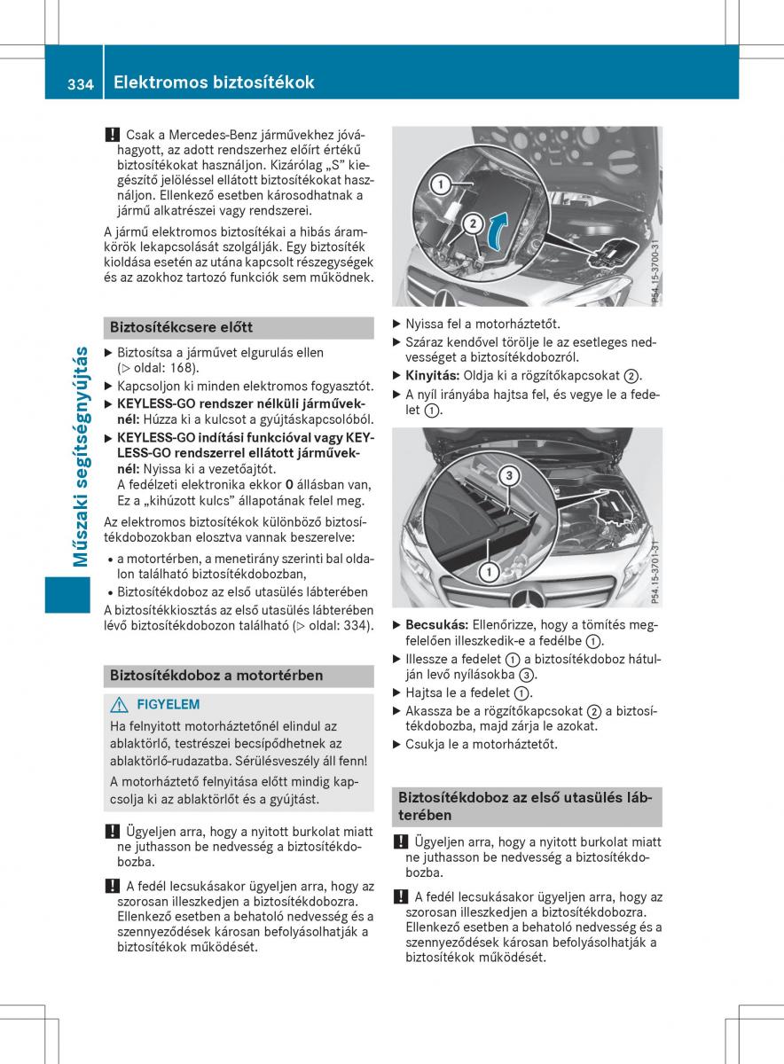 Mercedes GLA X156 kezelesi utmutato / page 334