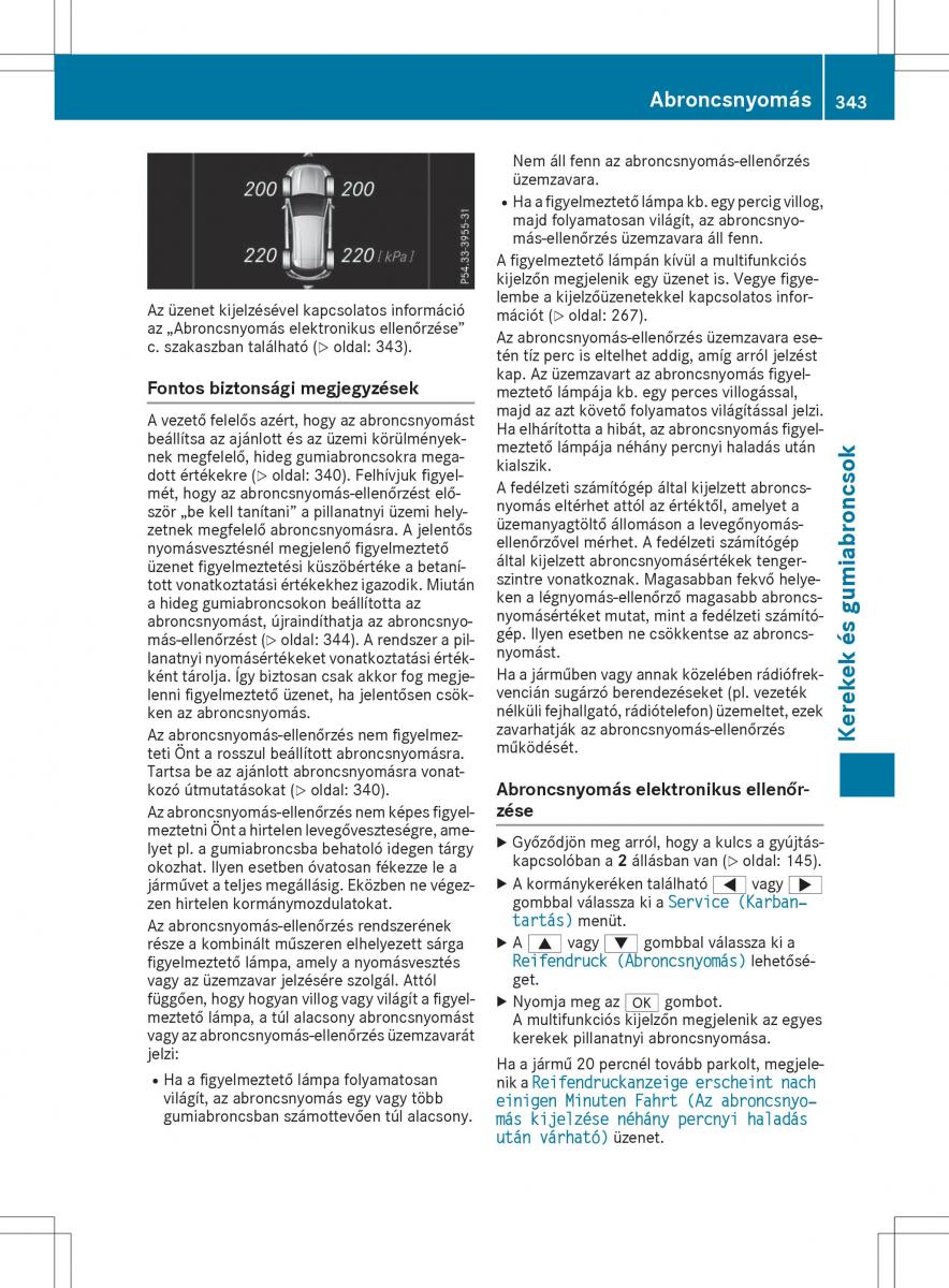 Mercedes GLA X156 kezelesi utmutato / page 343