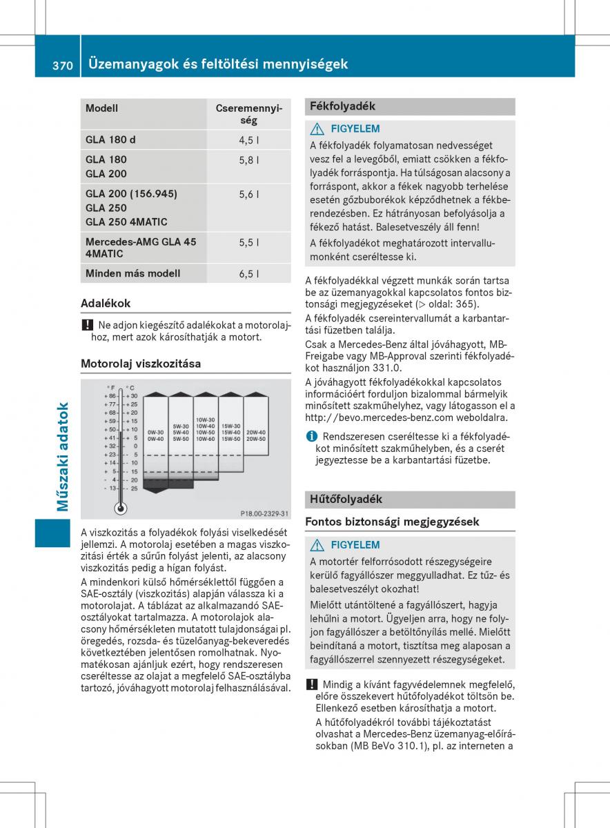 Mercedes GLA X156 kezelesi utmutato / page 370