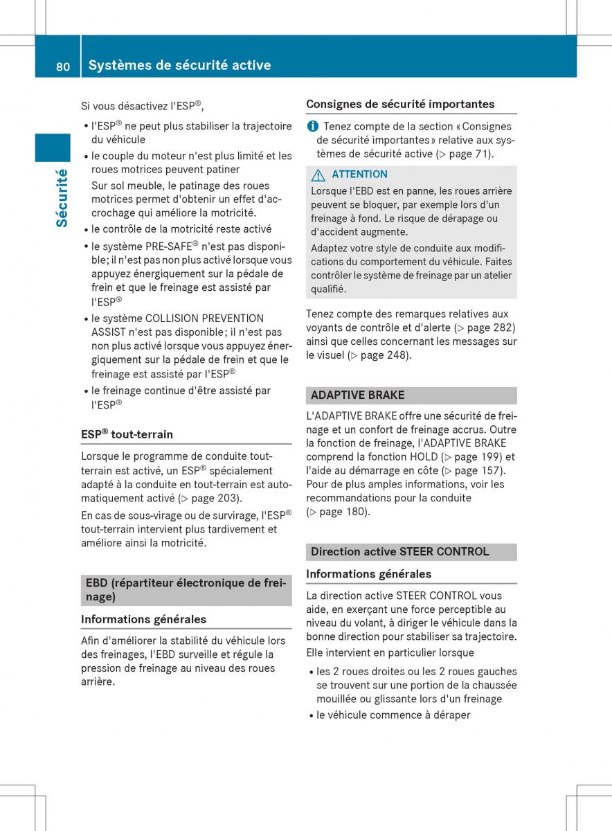 Mercedes GLA X156 manuel du proprietaire / page 82