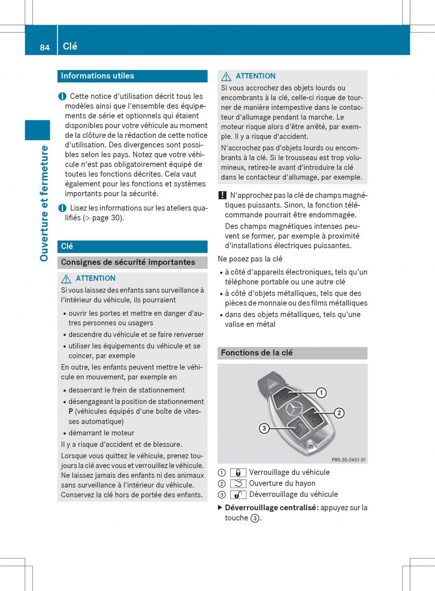 Mercedes GLA X156 manuel du proprietaire / page 86