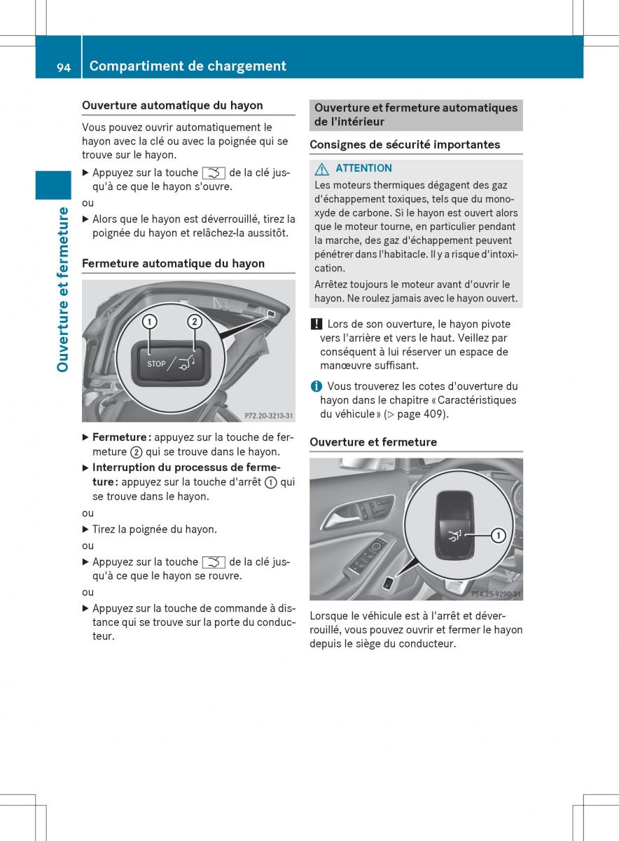 Mercedes GLA X156 manuel du proprietaire / page 96