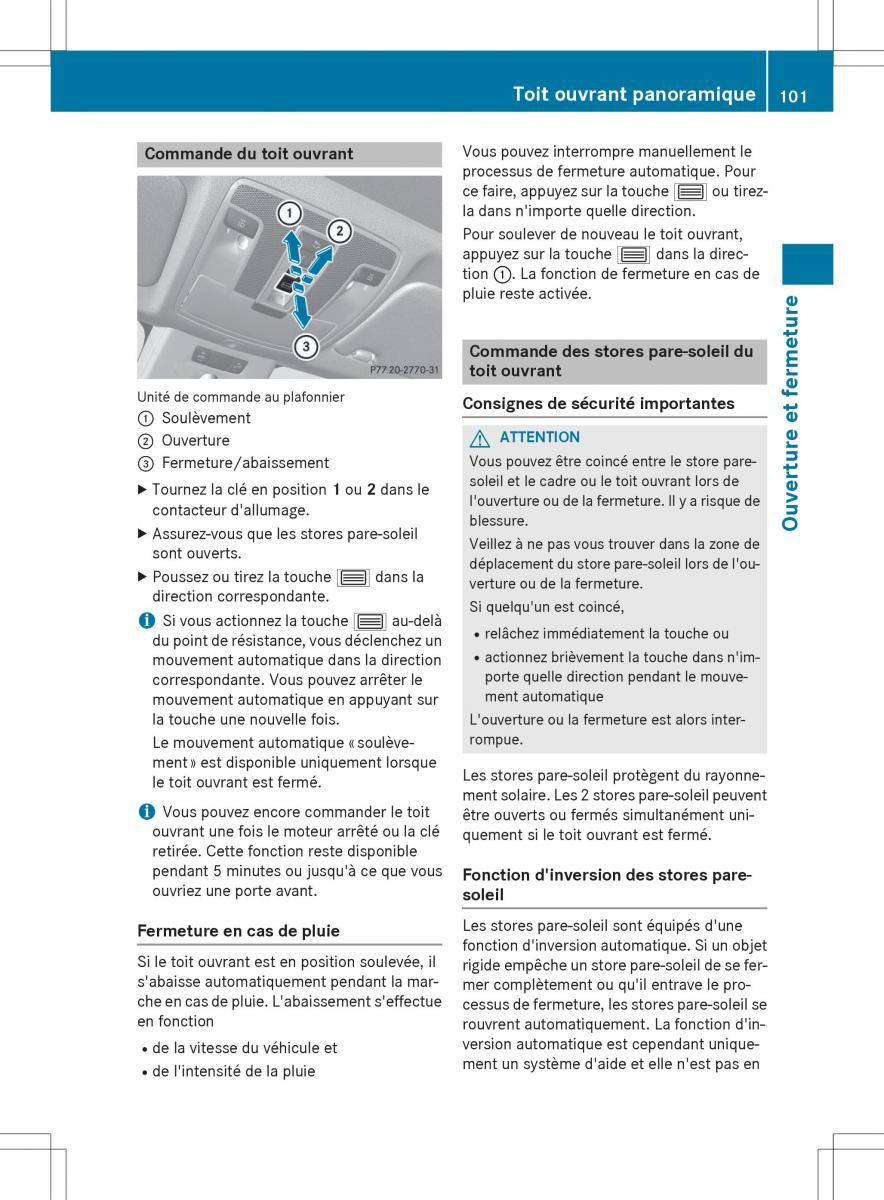 Mercedes GLA X156 manuel du proprietaire / page 103