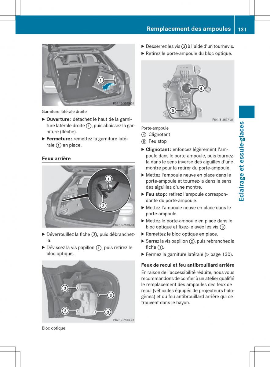 Mercedes GLA X156 manuel du proprietaire / page 133