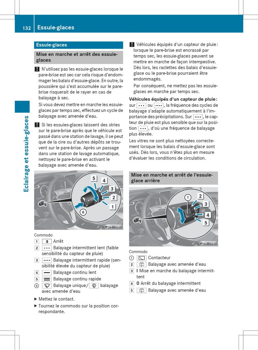 Mercedes GLA X156 manuel du proprietaire / page 134