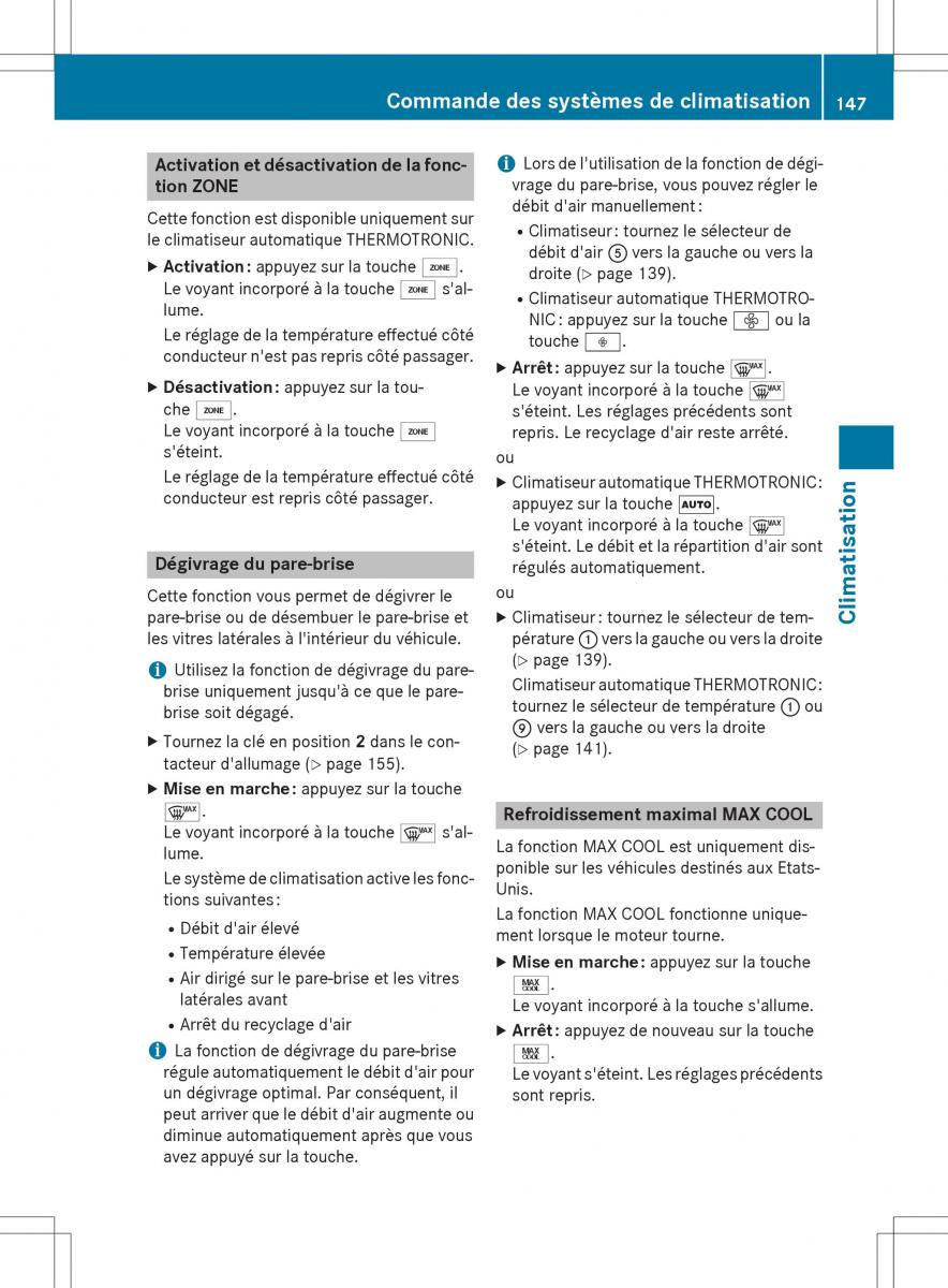 Mercedes GLA X156 manuel du proprietaire / page 149