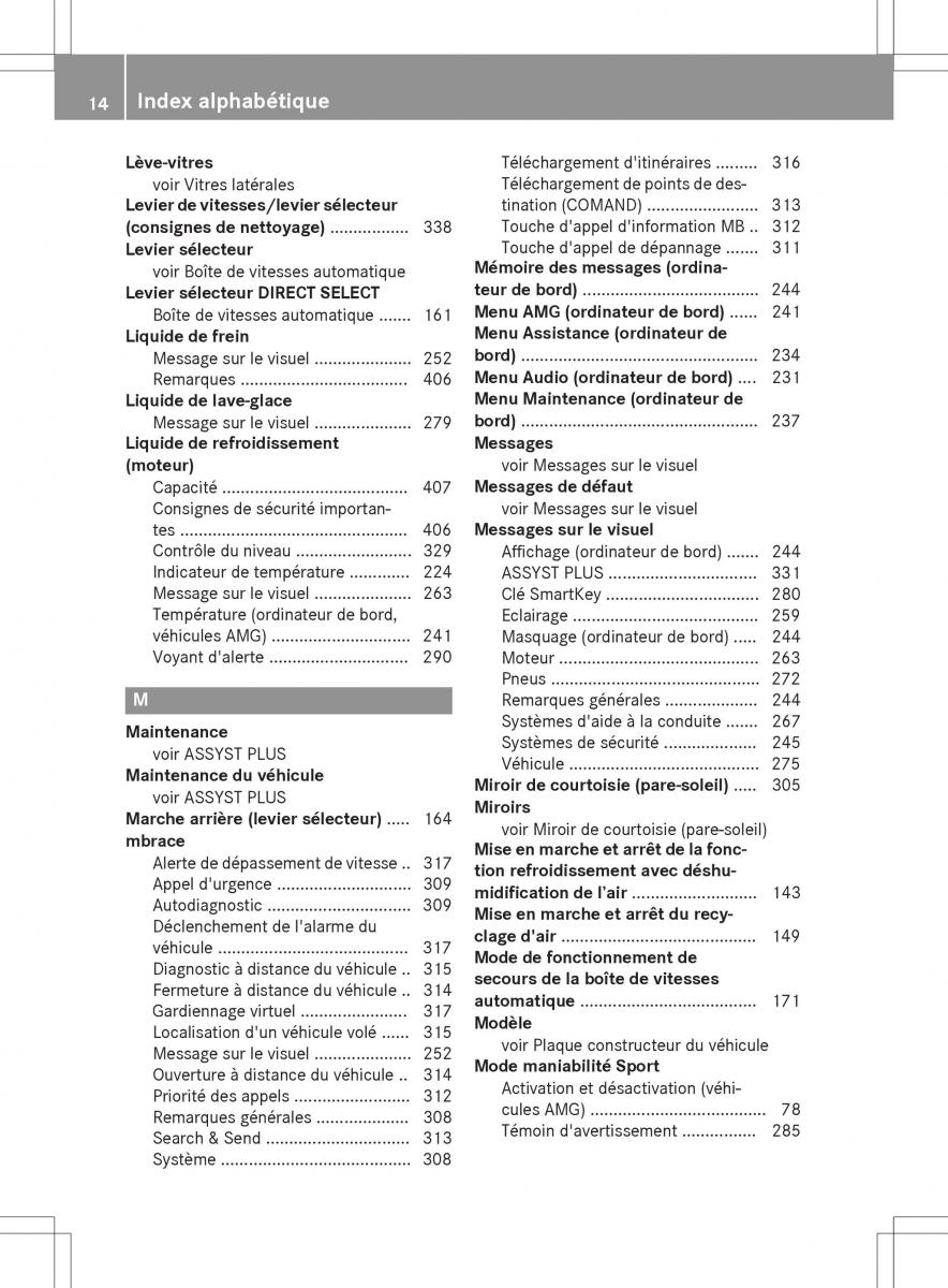 Mercedes GLA X156 manuel du proprietaire / page 16