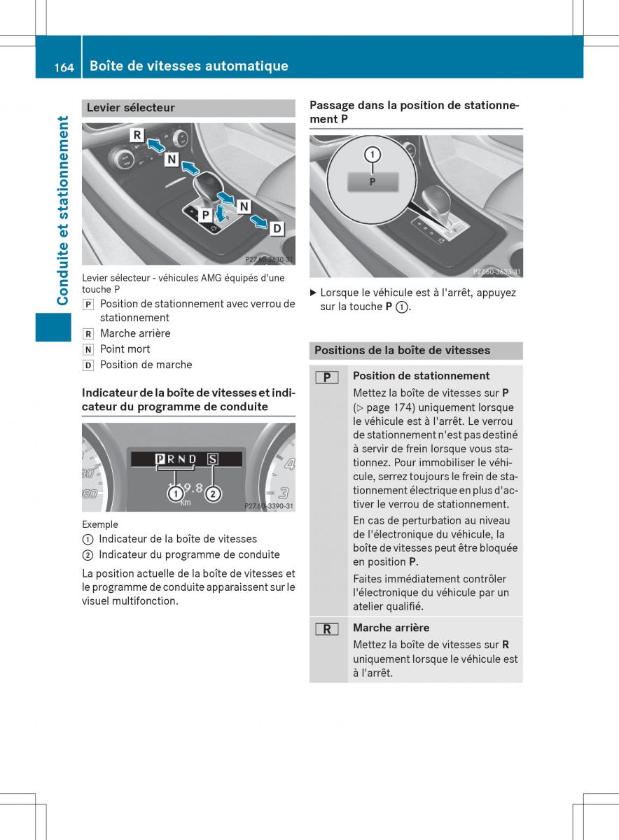 Mercedes GLA X156 manuel du proprietaire / page 166