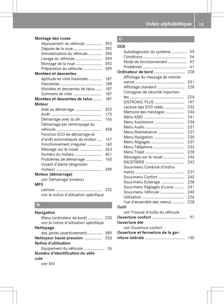 Mercedes GLA X156 manuel du proprietaire / page 17