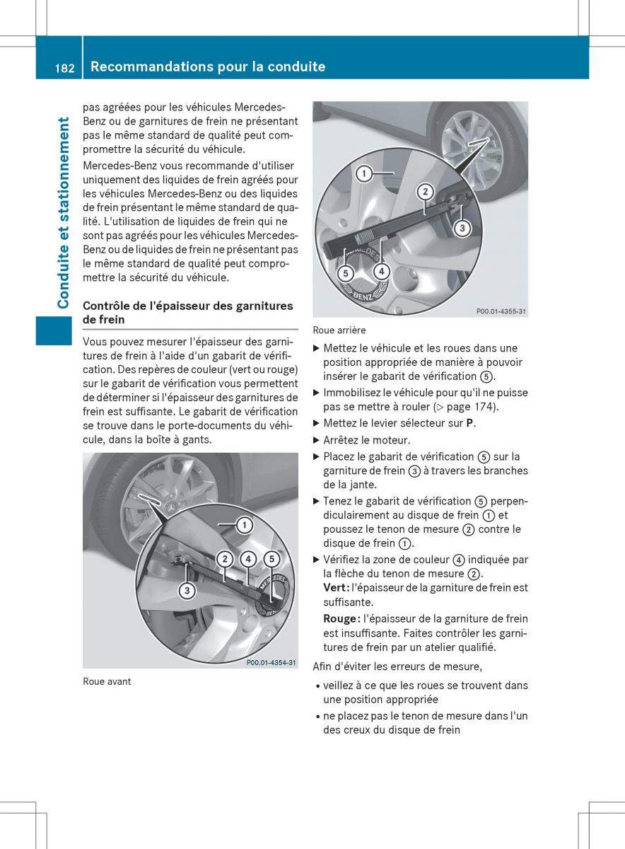 Mercedes GLA X156 manuel du proprietaire / page 184