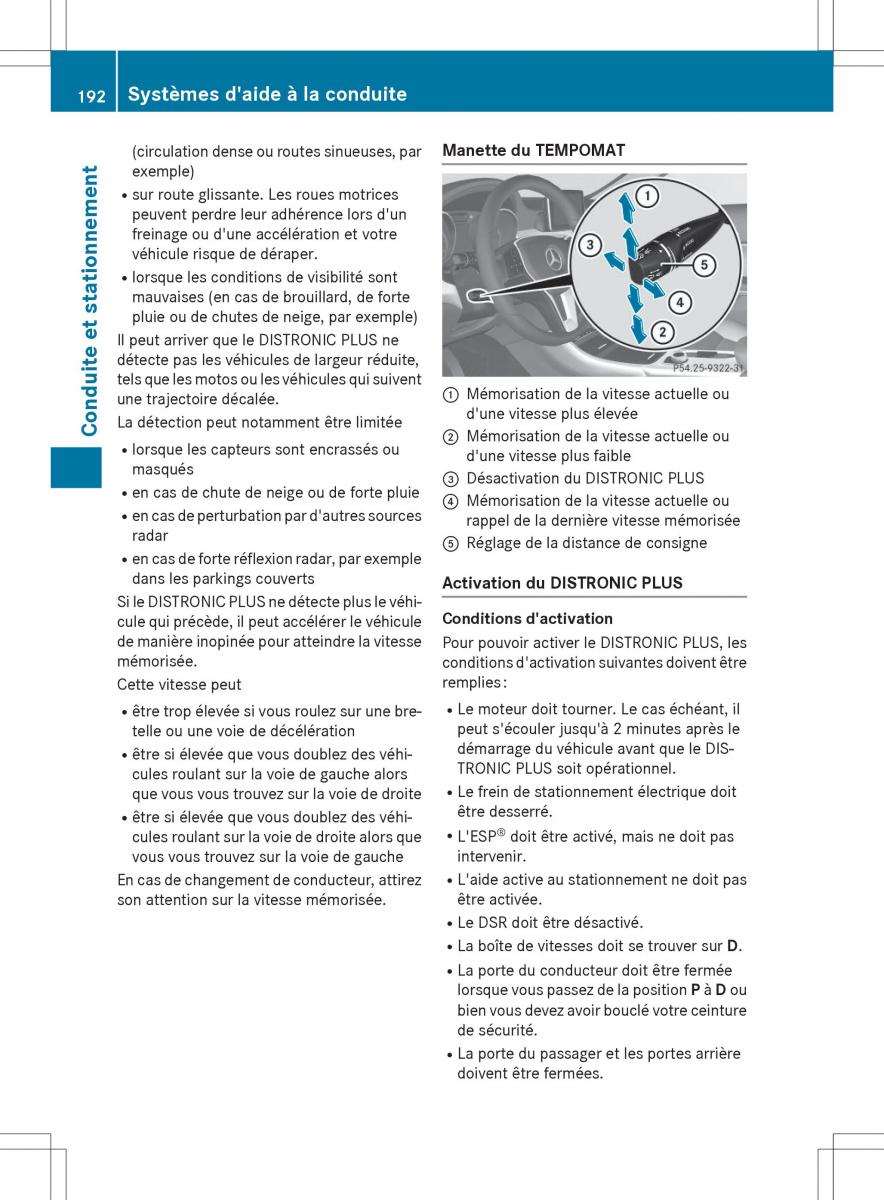 Mercedes GLA X156 manuel du proprietaire / page 194