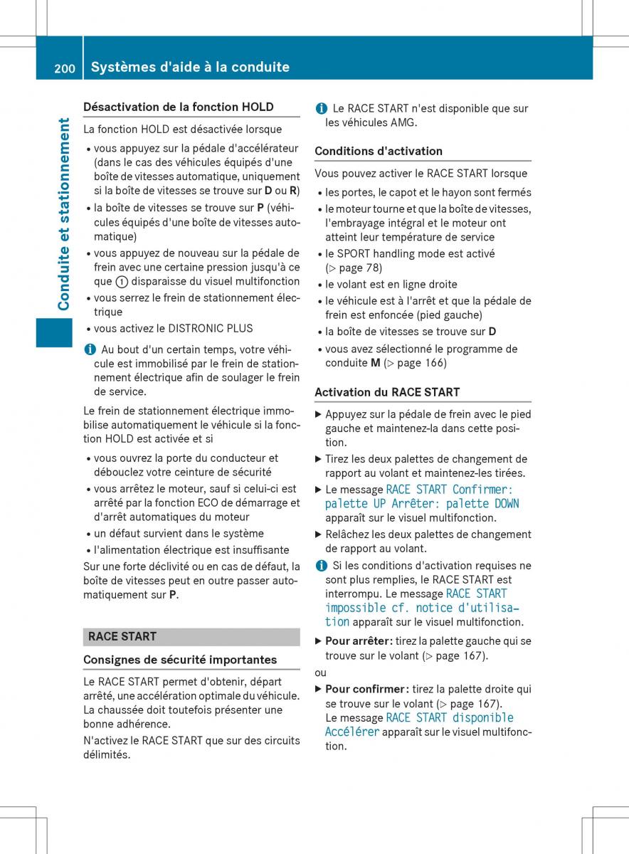 Mercedes GLA X156 manuel du proprietaire / page 202