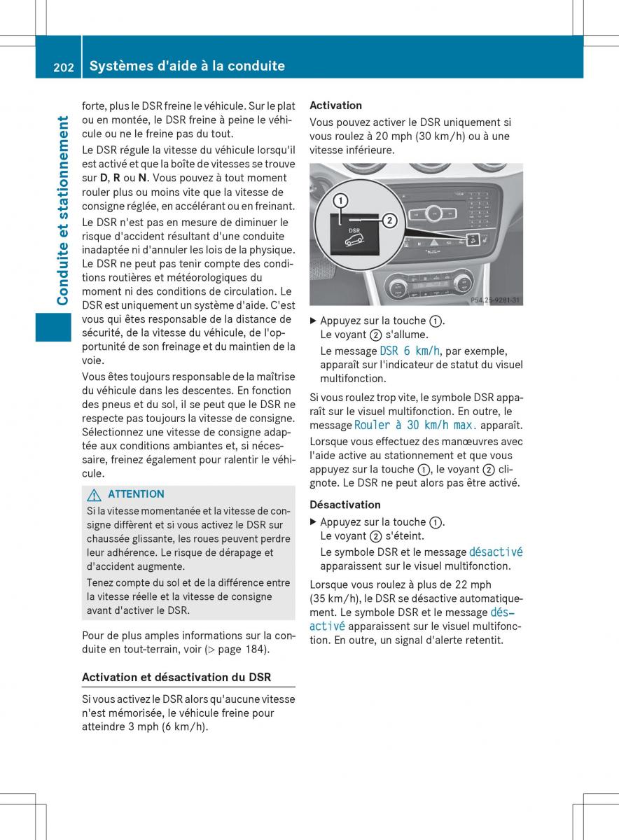 Mercedes GLA X156 manuel du proprietaire / page 204