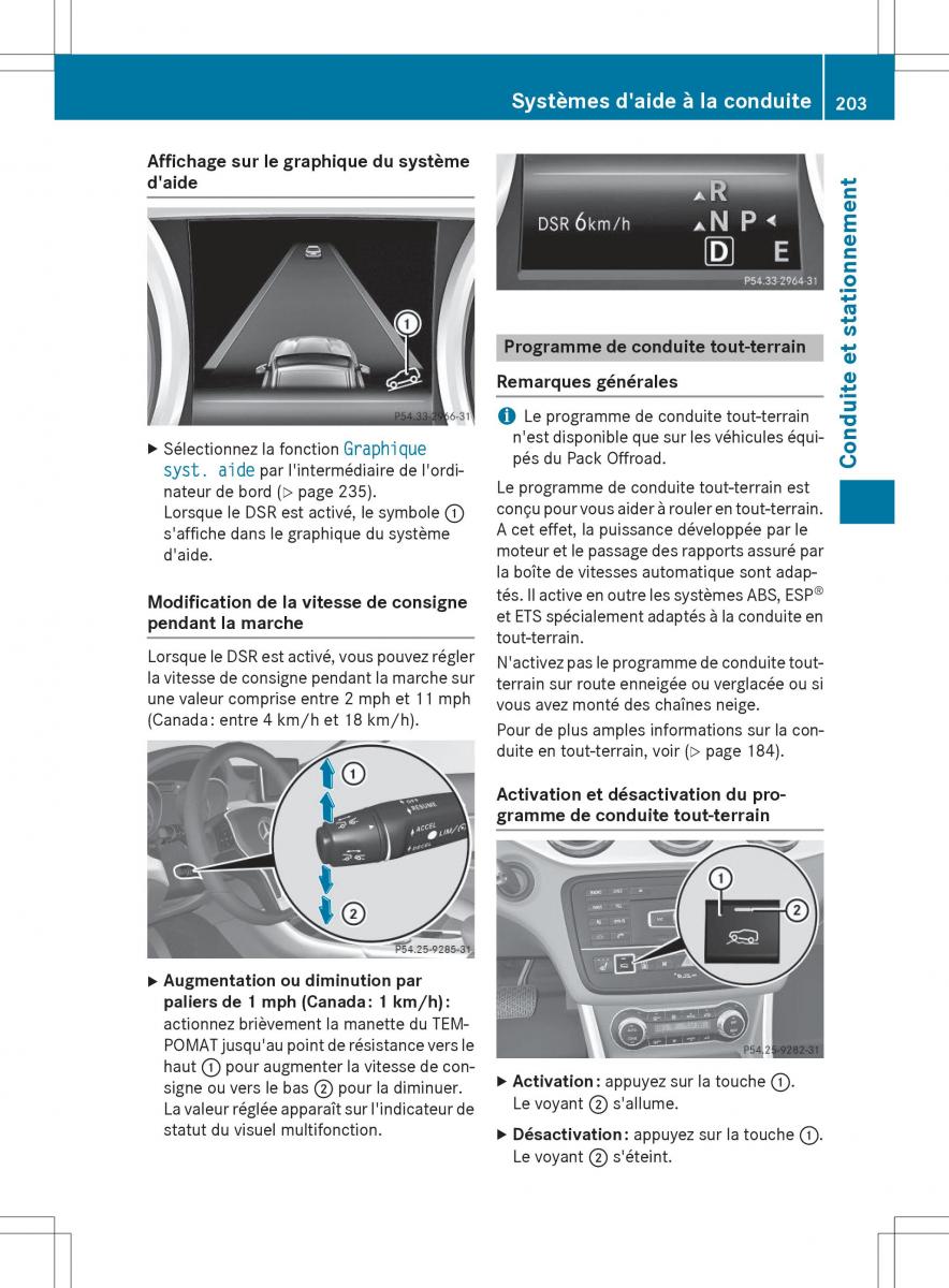 Mercedes GLA X156 manuel du proprietaire / page 205