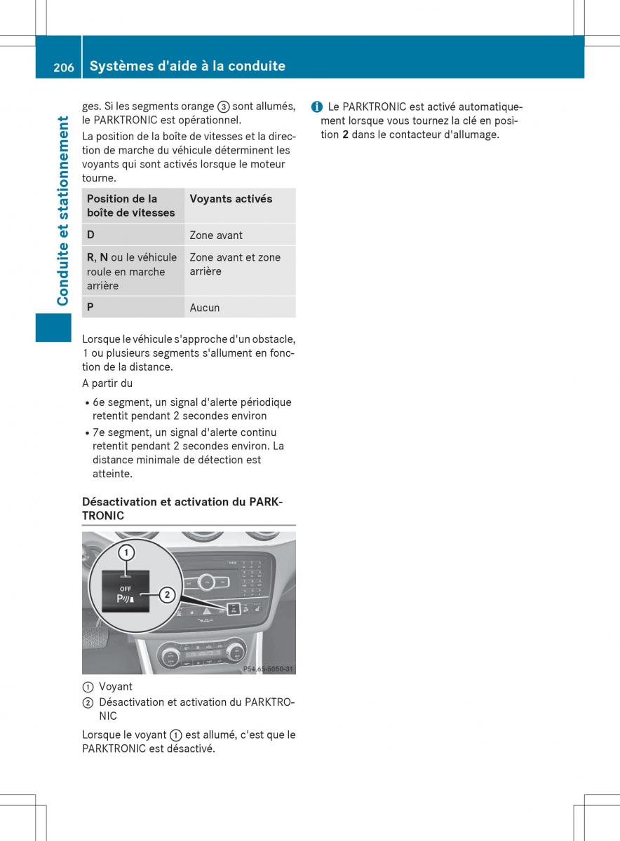 Mercedes GLA X156 manuel du proprietaire / page 208