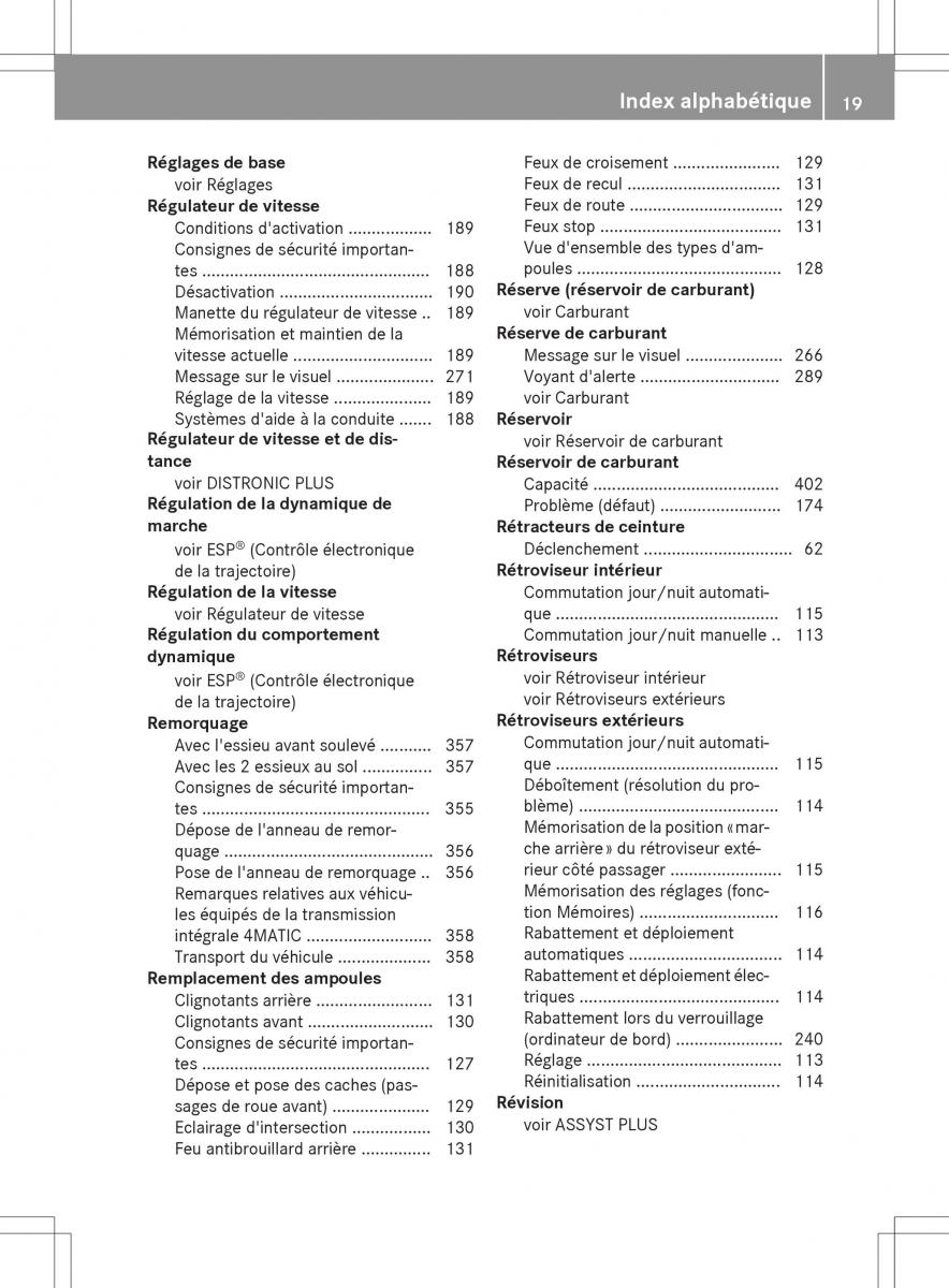 Mercedes GLA X156 manuel du proprietaire / page 21