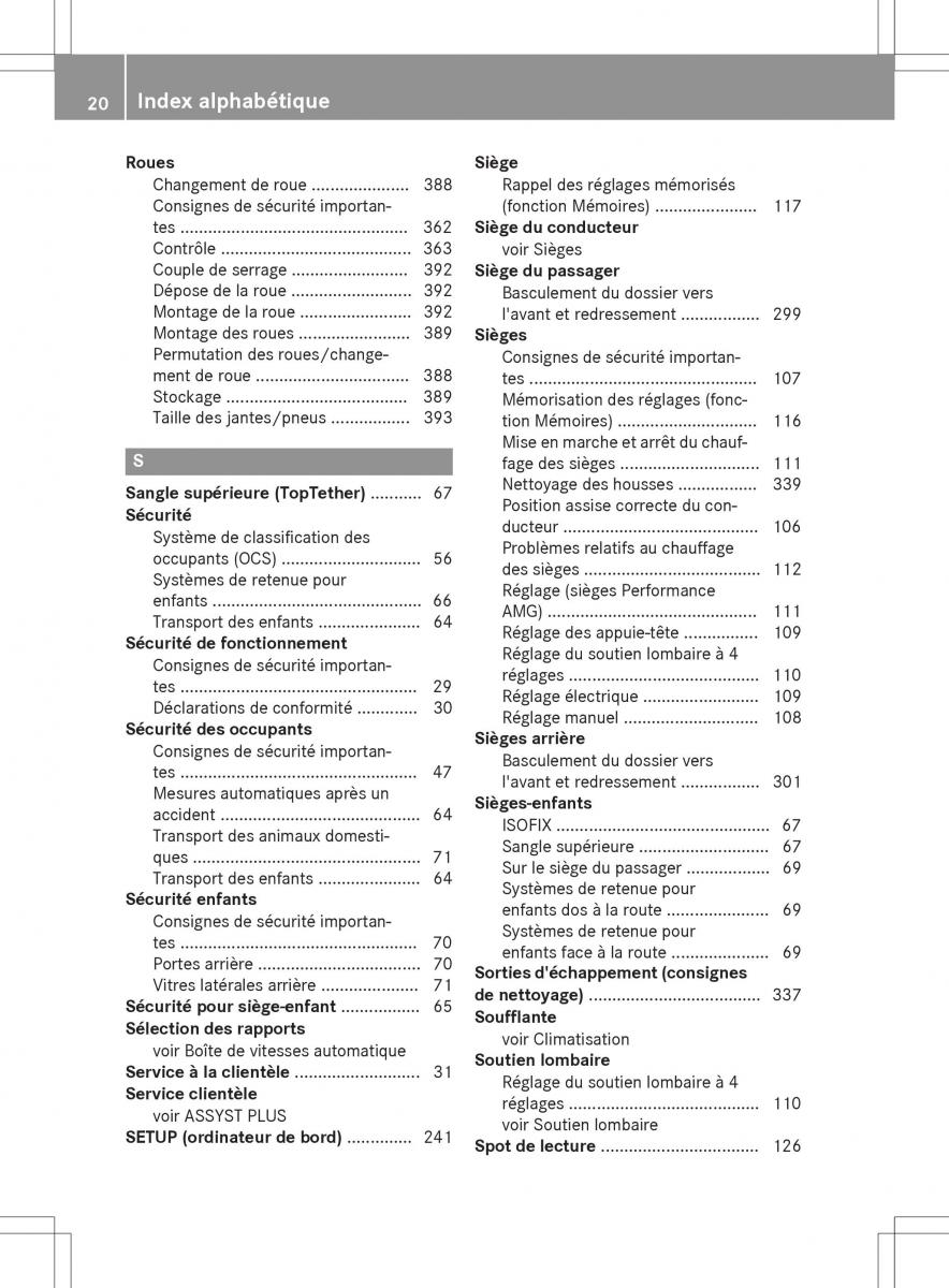 Mercedes GLA X156 manuel du proprietaire / page 22