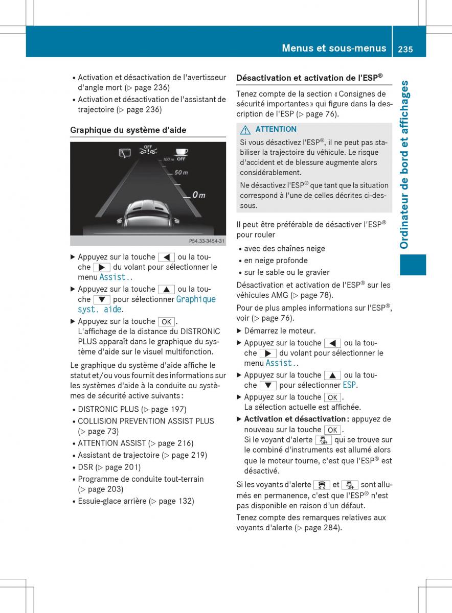 Mercedes GLA X156 manuel du proprietaire / page 237