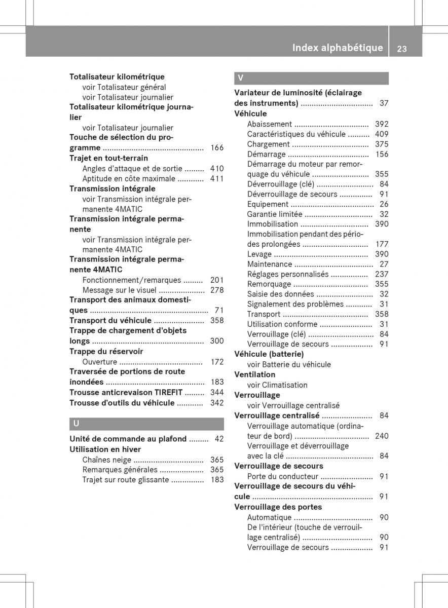 Mercedes GLA X156 manuel du proprietaire / page 25