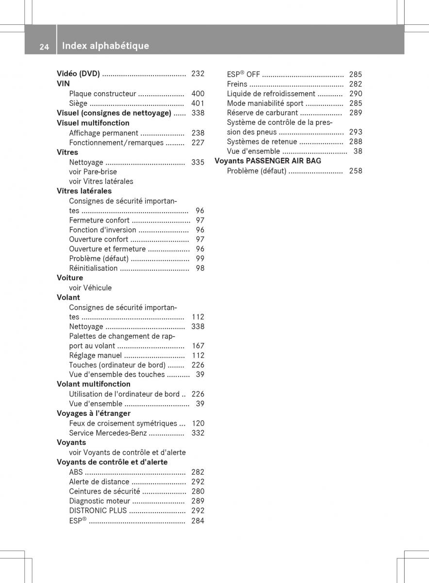 Mercedes GLA X156 manuel du proprietaire / page 26