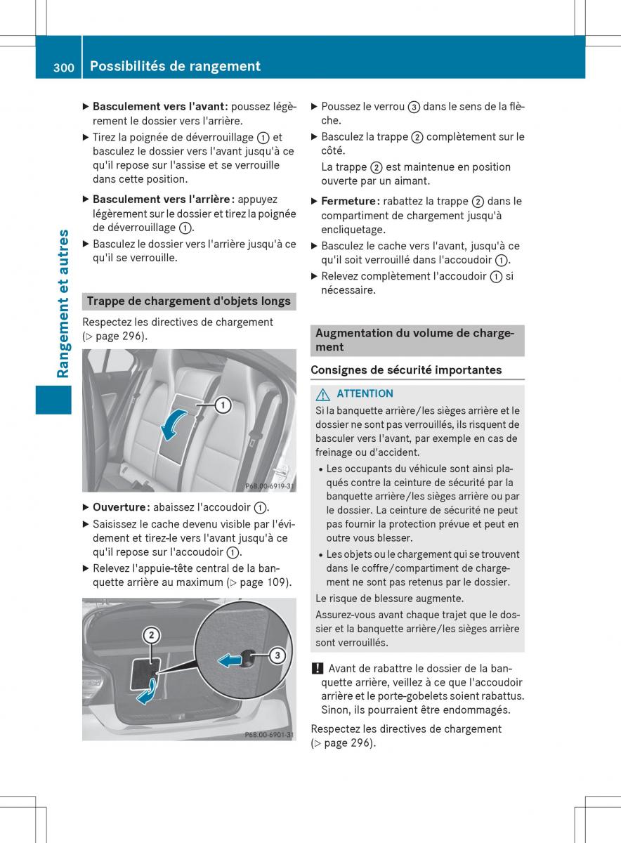 Mercedes GLA X156 manuel du proprietaire / page 302