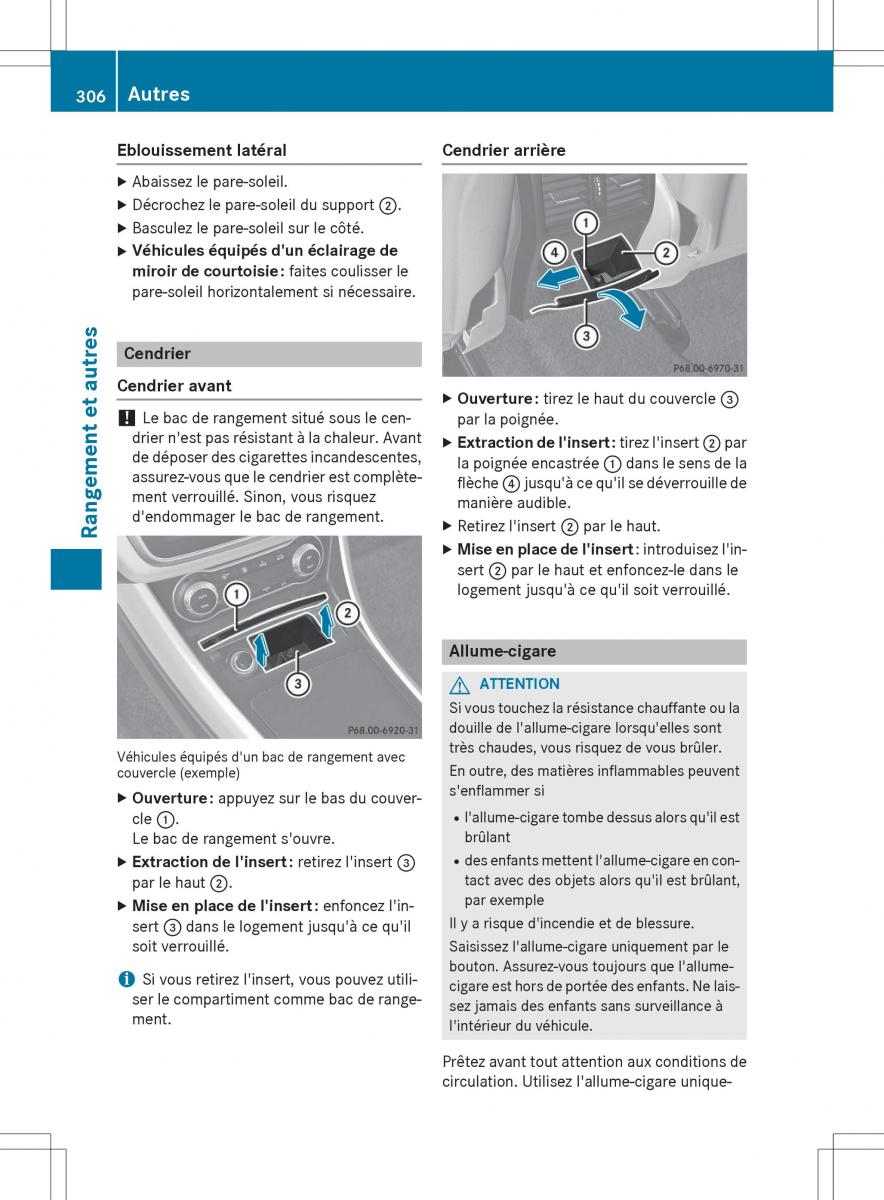 Mercedes GLA X156 manuel du proprietaire / page 308