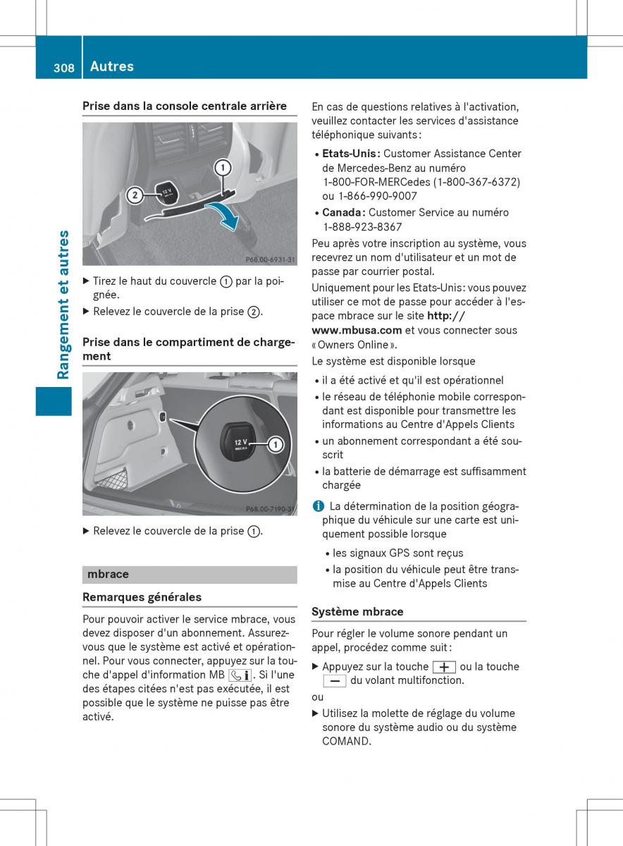 Mercedes GLA X156 manuel du proprietaire / page 310