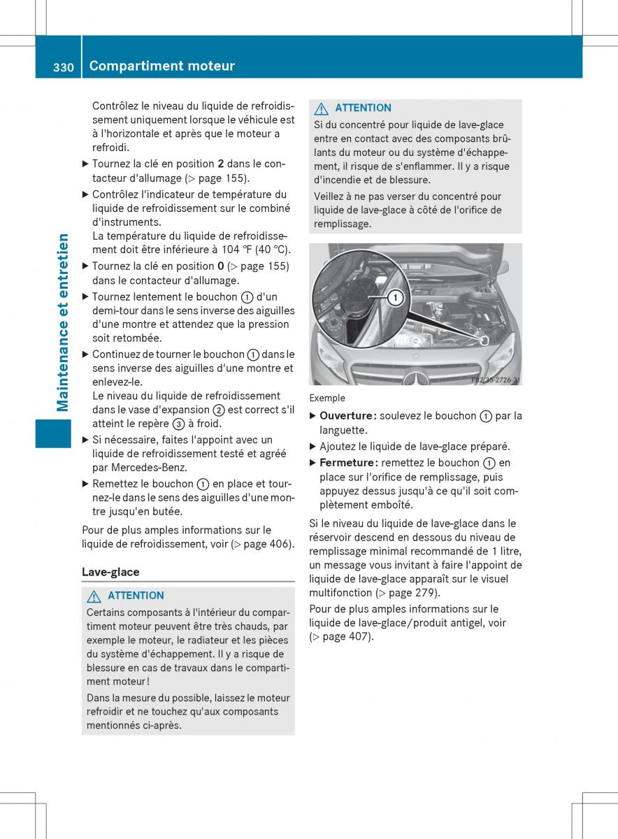 Mercedes GLA X156 manuel du proprietaire / page 332