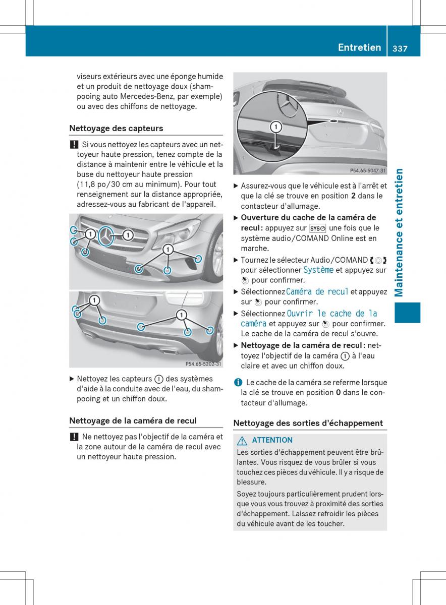 Mercedes GLA X156 manuel du proprietaire / page 339