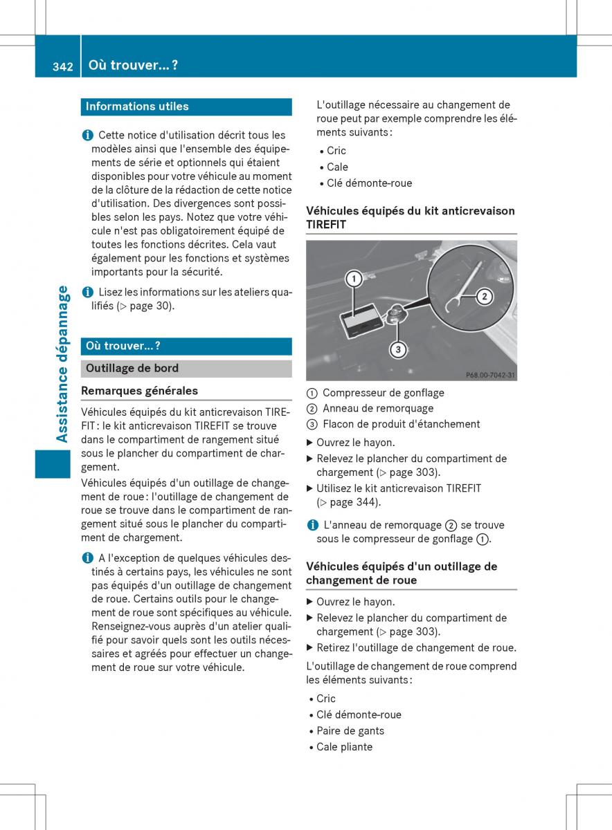 Mercedes GLA X156 manuel du proprietaire / page 344