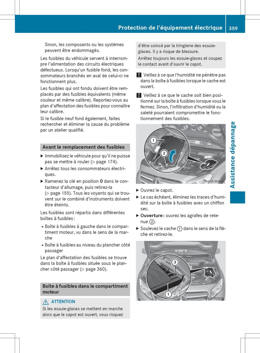 Mercedes GLA X156 manuel du proprietaire / page 361