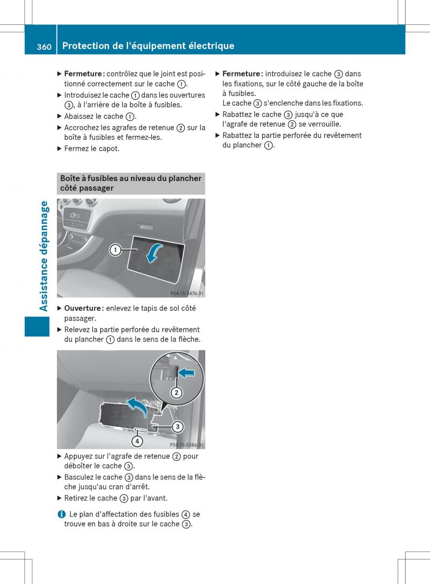 Mercedes GLA X156 manuel du proprietaire / page 362