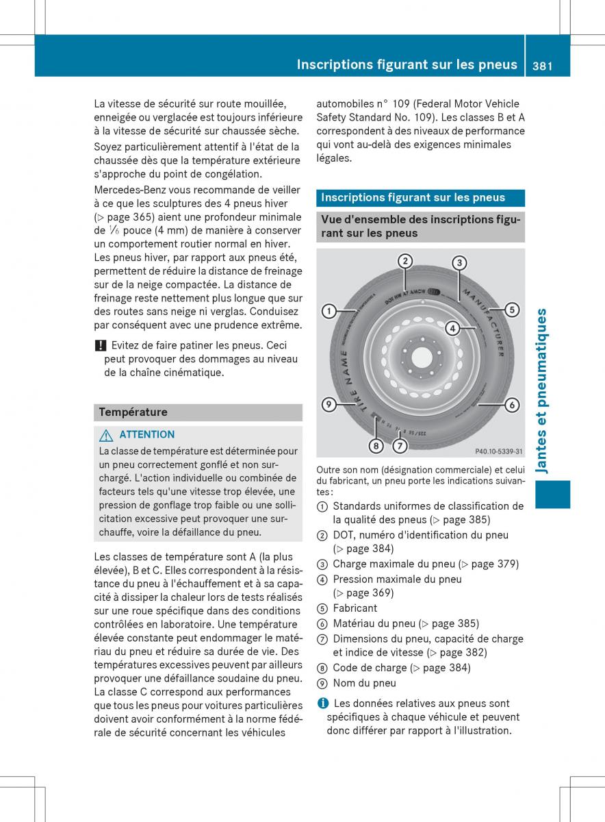 Mercedes GLA X156 manuel du proprietaire / page 383