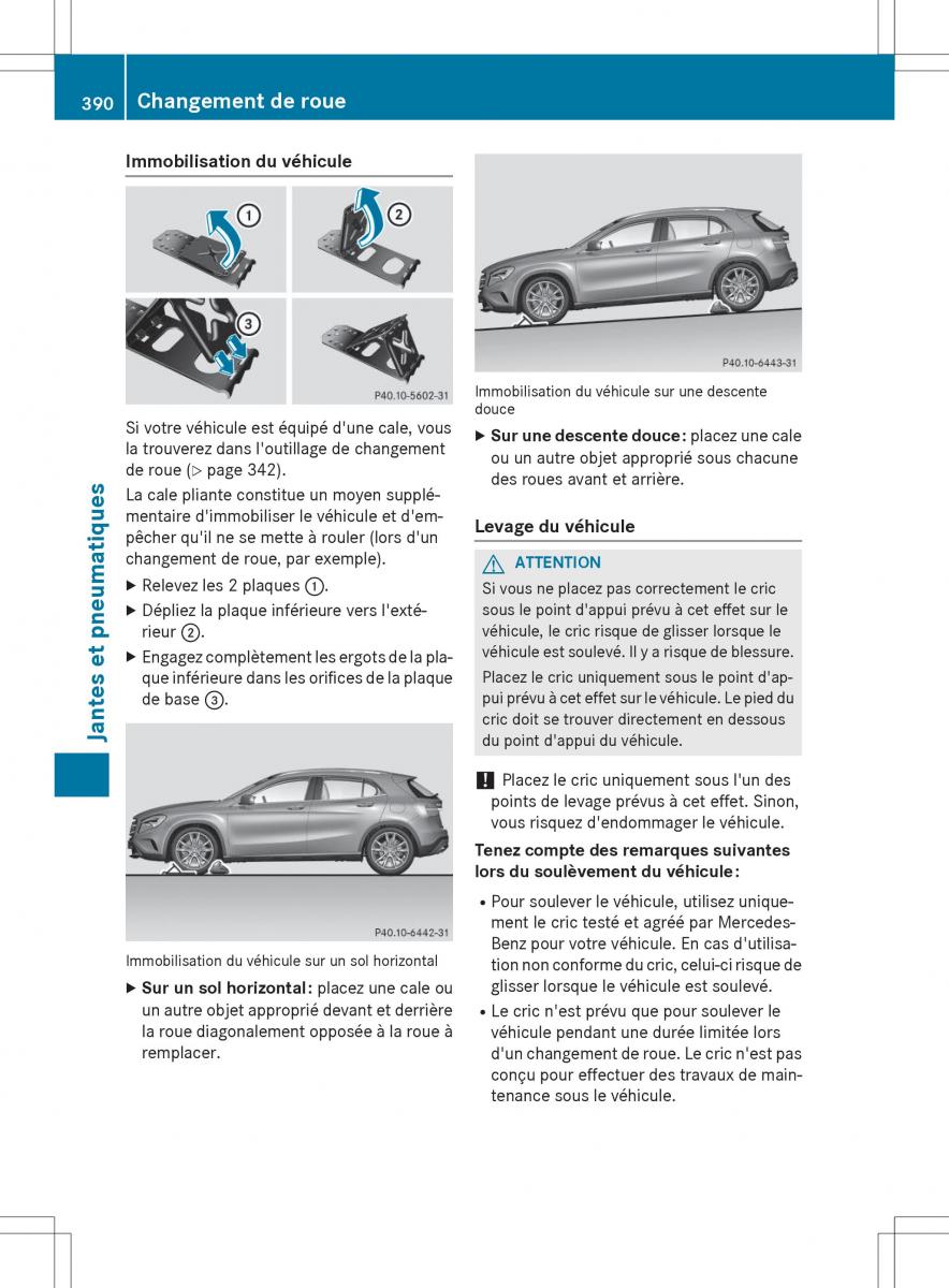 Mercedes GLA X156 manuel du proprietaire / page 392