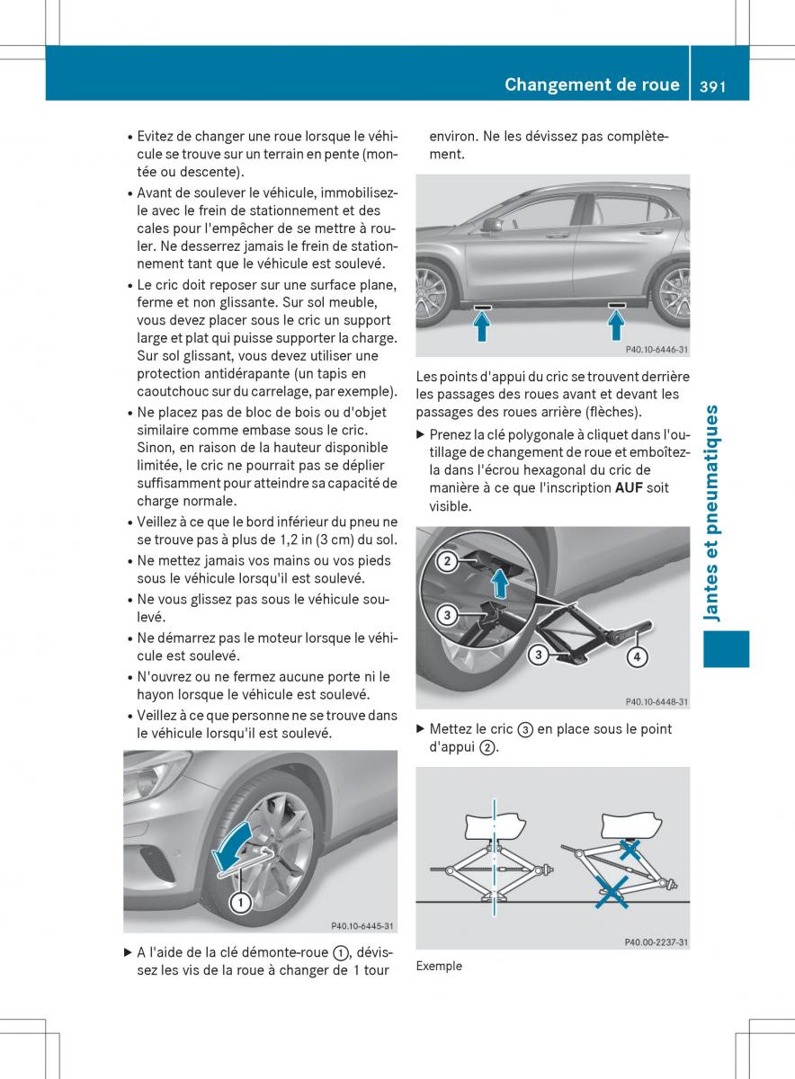 Mercedes GLA X156 manuel du proprietaire / page 393