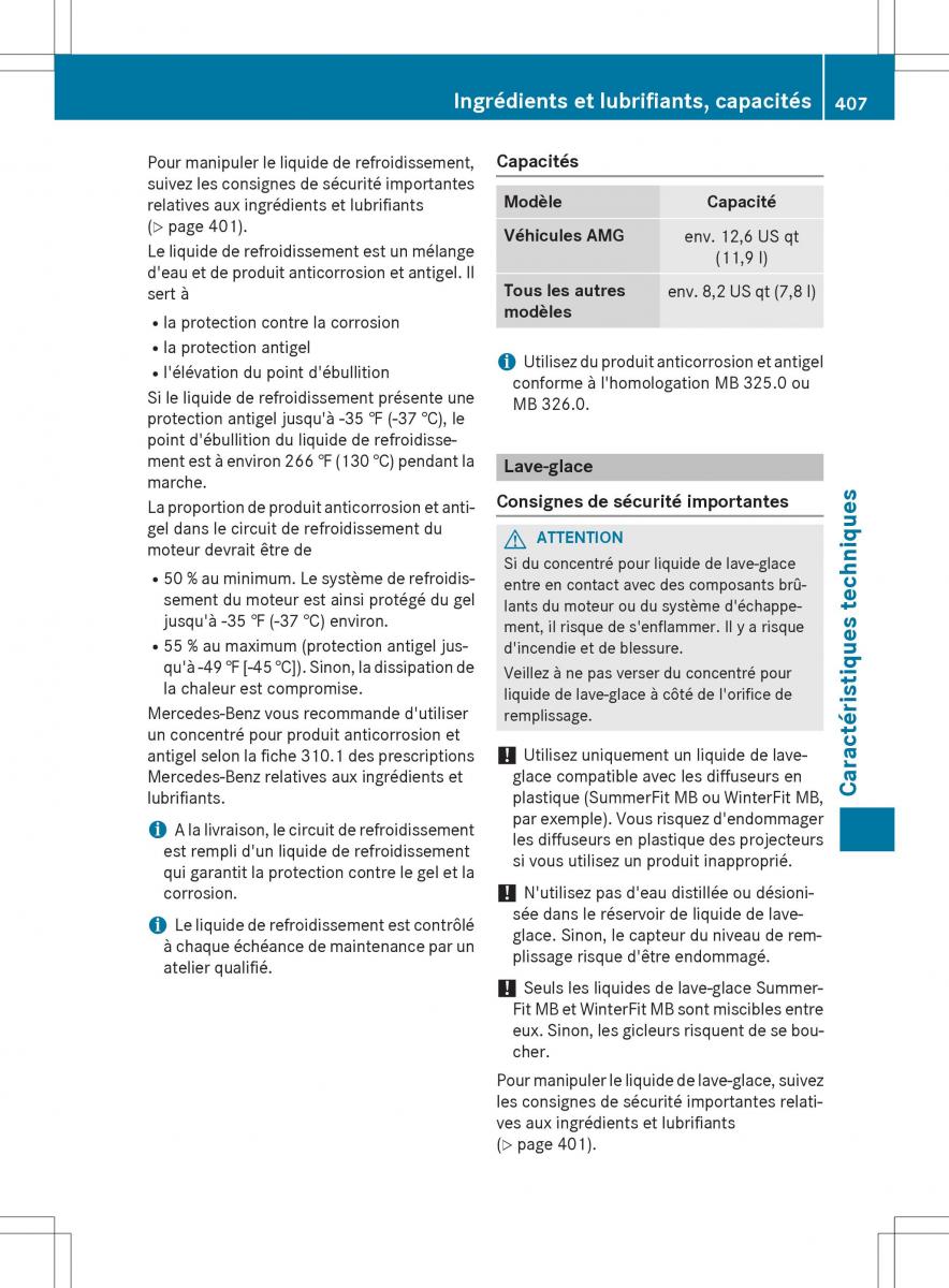 Mercedes GLA X156 manuel du proprietaire / page 409