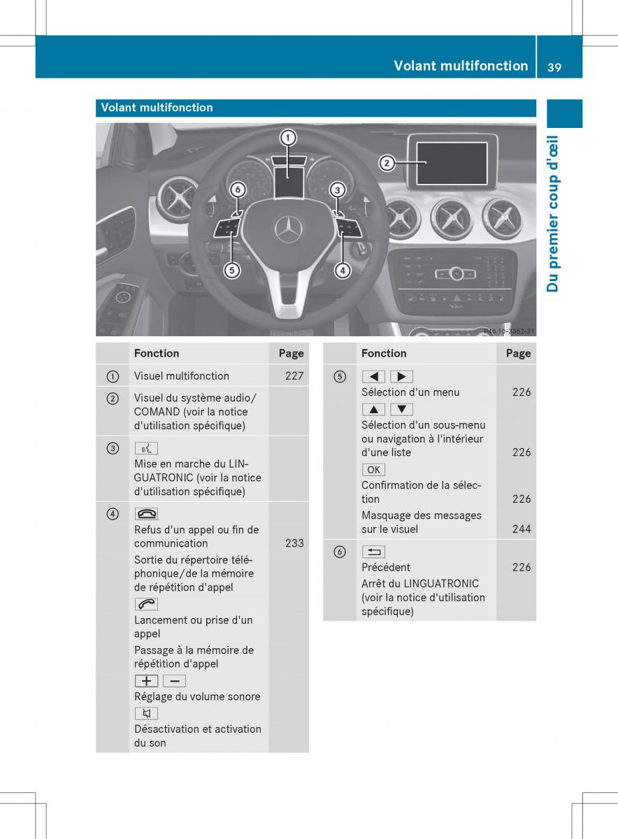 Mercedes GLA X156 manuel du proprietaire / page 41