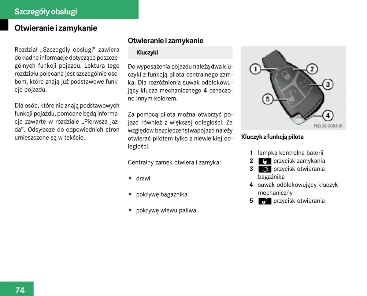 Mercedes Benz E Class W211 instrukcja obslugi / page 72