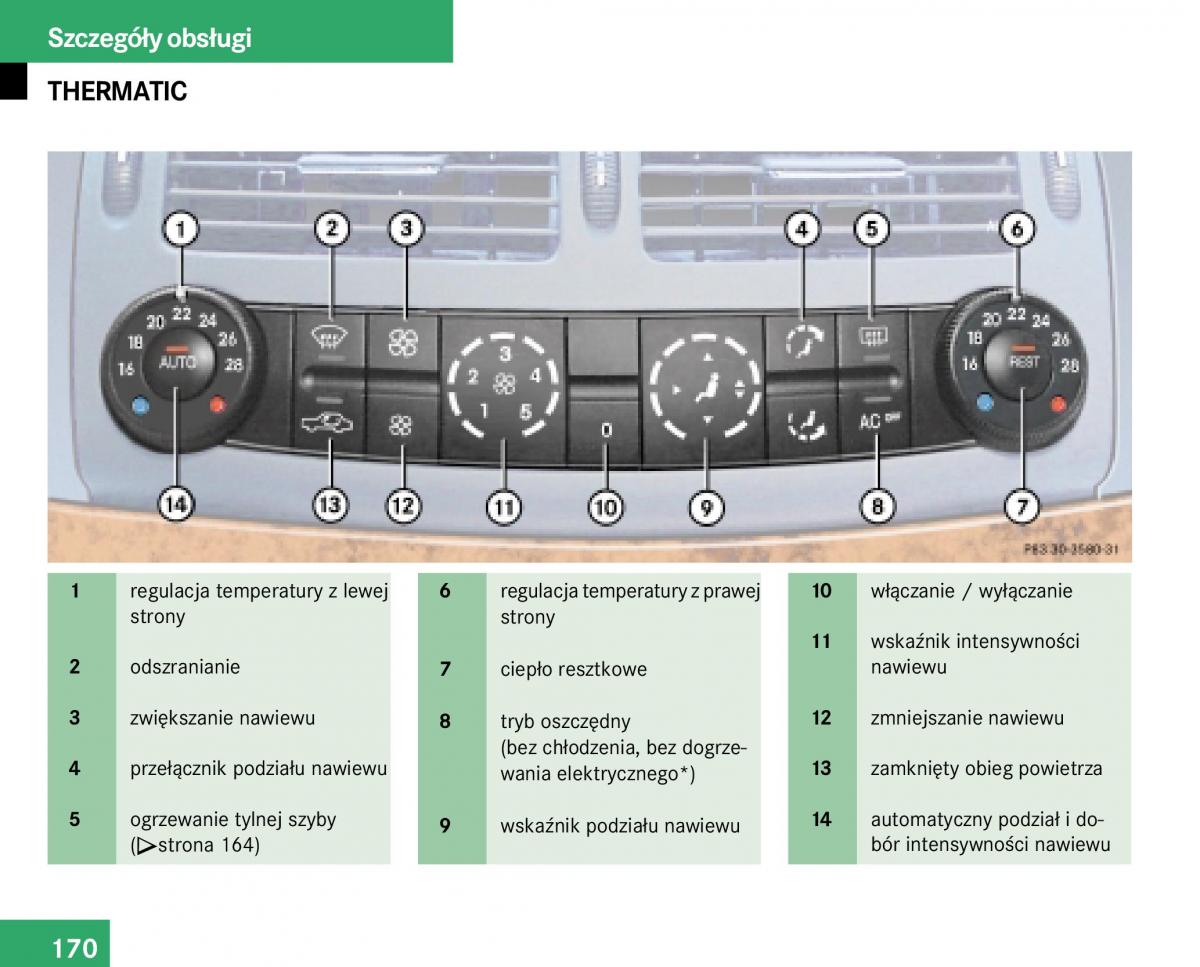 Mercedes Benz E Class W211 instrukcja obslugi / page 168