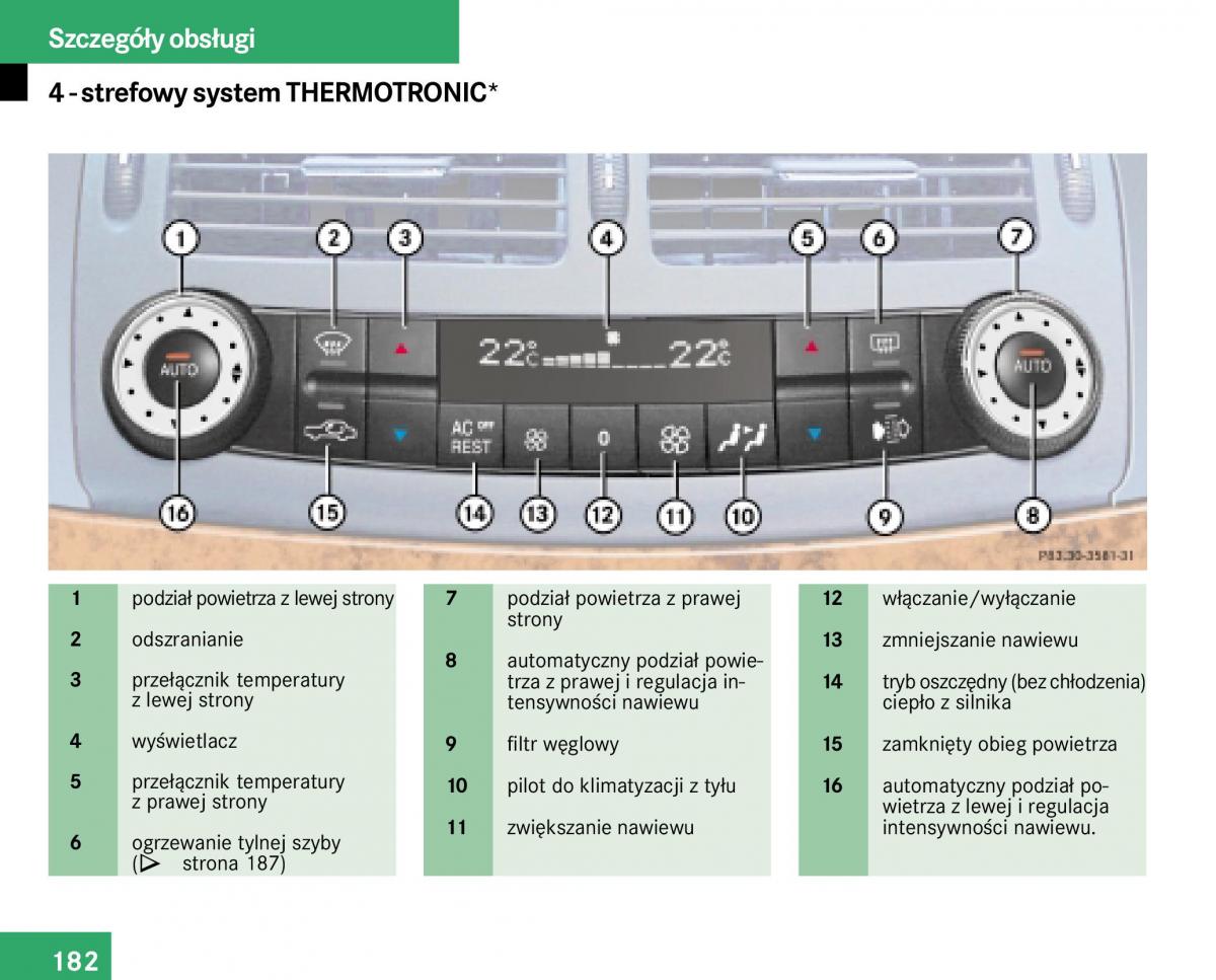 Mercedes Benz E Class W211 instrukcja obslugi / page 180